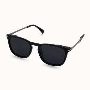 NEW DAX EYEWEAR men's ferris polarized square sunglasses in black